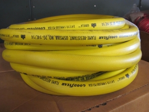 LOT TO INCLUDE: (3 ROLLS) PARKER PARFLEX NONCONDUCTIVE HOSING, (2) ROLLS SWAGELOK HOSING, (2) GOODYEAR FLAME RESISTANT HOSING, (2) EASTMAN HYTRON HOSING. LOADING & HANDLING FEE $15-4551